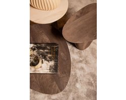 PTMD Bijzettafel Harshad - 55x35x50 cm - Hout - Bruin