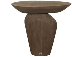 PTMD - Bijzettafel Harshad - Bruin - 55x35x50cm