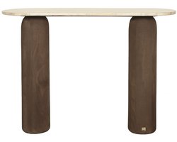 PTMD Bijzettafel Liora - 106x33x80 cm - Hout - Bruin