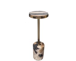 PTMD - Bijzettafel Mody - Zwart - 21x21x64cm