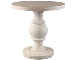 PTMD Bijzettafel Muza - 56x56x56 cm - Magnesium - Creme