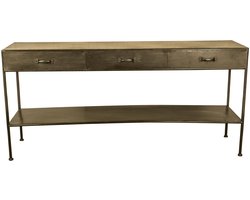 PTMD - Bijzettafel Simple - Goud - 172x31x81cm