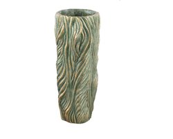 PTMD Bloempot Alexio - 20x20x45 cm - Cement - Groen