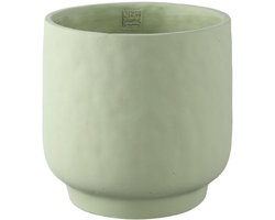 PTMD Bloempot Aline - 30x30x30 cm - Cement - Groen