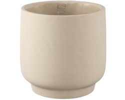 PTMD Bloempot Aline - 30x30x30 cm - Cement - Taupe