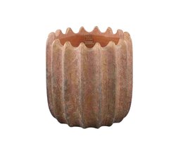 PTMD Bloempot Brigett - 30x30x30 cm - Cement - Koper