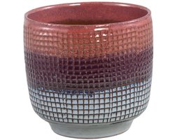 PTMD Bloempot Elana - 19x19x18 cm - Keramiek - Paars