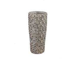 PTMD Bloempot Ginte - 20x20x45 cm - Cement - Grijs