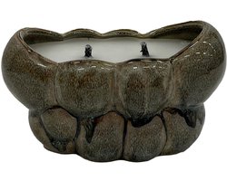 PTMD Bloempot Jodie - 23x13x13 cm - Keramiek - Groen