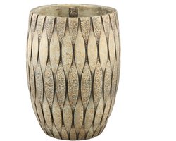 PTMD Bloempot Joedi - 30x30x41 cm - Cement - Taupe