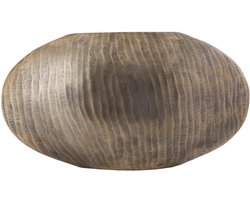 PTMD Bloempot Jowad - 45x12x26 cm - Aluminium - Goud