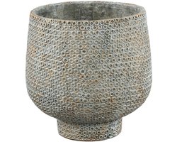 PTMD Bloempot Laim - 30x30x30 cm - Cement - Grijs
