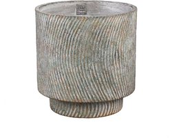 PTMD Bloempot Nigel - 30x30x30 cm - Cement - Grijs