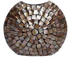 PTMD Bloempot Nikael - 45x15x40 cm - Polyester - Brons
