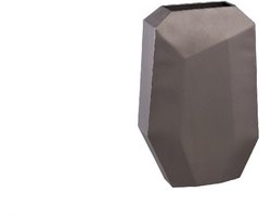 PTMD Bloempot Shafi - 26x11x40 cm - Ijzer - Bruin
