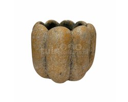 PTMD Bloempot Sidney Cement Roest Ø8cm