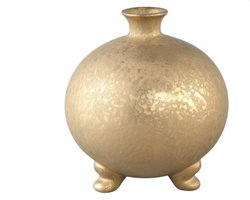 PTMD Bloempot Zoran - 21x21x23 cm - Keramiek - Goud