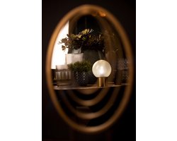 PTMD Bodin Tafellamp Bal LED - H21 x Ø15 cm - Glas - Wit