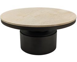 PTMD Bregt Coffeetable High Beige Marble - 90 cm