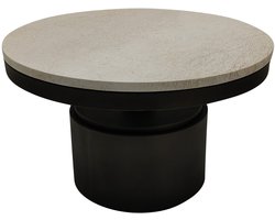 PTMD Bregt Coffeetable Low Beige Marble
