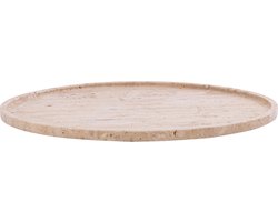PTMD Brence Natural Travertine Round Shaped Plate L