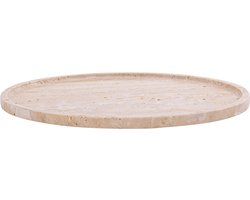 PTMD Brence Natural Travertine Round Shaped Plate M