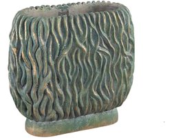 PTMD Brendan Bloempot - 40x20x36 cm - Cement - Groen