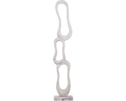 PTMD Camare Beige Casted Alu Abstract Open Statue L