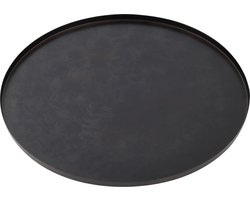 PTMD Cars Black Antique Iron Tray Round S