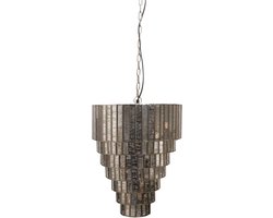 PTMD Ceylin Hanglamp - H51 x Ø40 cm - Staal - Zilver