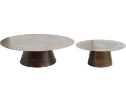 PTMD Comprador Copper Iron Coffeetable Round Sv2