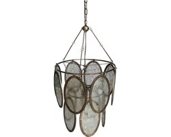 PTMD Dairen Ronde Hanglamp - H94 x Ø51 cm - Ijzer - Goud