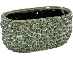 PTMD Danillo Bloempot - 24 x 14 x 11 cm - Keramiek - Groen
