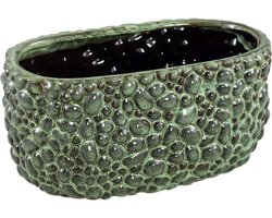 PTMD Danillo Bloempot - 27 x 16 x 13 cm - Keramiek - Groen