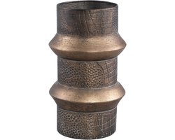 PTMD Danzic Bloempotten - 18 x 18 x 29 cm - Ijzer - Goud