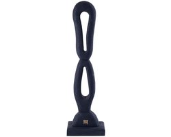 PTMD Decoratieve Standbeeld Rhyce - 17x11x65 cm - Hout - Zwart