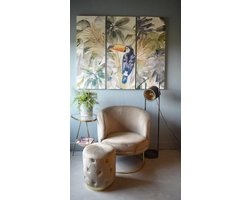 PTMD Derek zwarte vloerlamp maat in cm: 30 x 30 x 120