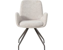 PTMD - Eetkamerstoel Athena - Beige - 63x60x86.5cm