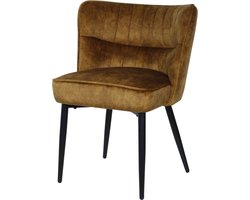 PTMD - Eetkamerstoel Marth - Bruin - 60x61x81cm
