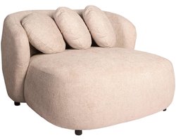 PTMD - Fauteuil Aphrodite - Beige - 122x116x71cm