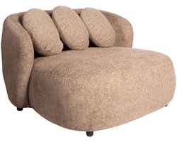 PTMD - Fauteuil Aphrodite - Taupe - 122x116x71cm
