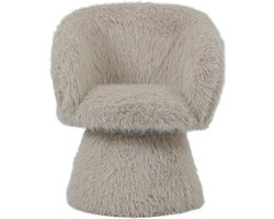 PTMD Fauteuil Hermes - 65x62x79 cm - Hout - Beige