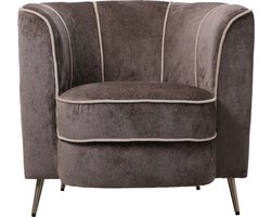 PTMD - Fauteuil John - Grijs - 84x76x76cm