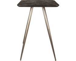 PTMD Fieron Black wooden bar table square