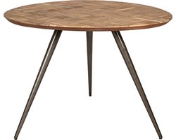 PTMD Fieron Natural wooden dining table organic round