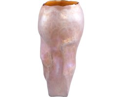 PTMD Forty Vaas - 13 x 13 x 28,5 cm - Glas - Peach