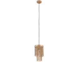 PTMD Hanglamp Brenton - 18x18x30 cm - Ijzer - Goud