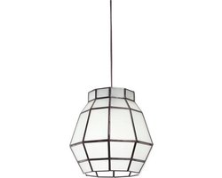 PTMD Hanglamp Iron Design-glas diameter 30 cm