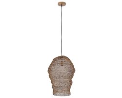 PTMD Hanglamp Miko - 42x42x60 cm - Ijzer - Messing