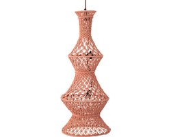 PTMD Hanglamp Milley - 37x37x95 cm - Katoen - Oranje